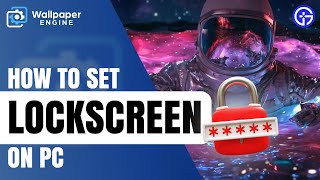 Wallpaper Engine How to Set Lock Screen on PC EASILY wallpaperengine [upl. by Elletnuahs]