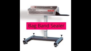 Poly Bag Horizontal Band Sealer  Saxon SB1000 Band Sealer [upl. by Estis840]