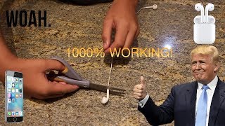 HOW TO MAKE DIY AIRPODS [upl. by Incrocci]