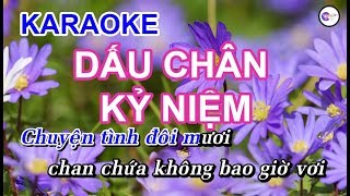 Dấu Chân Kỷ Niệm  KARAOKE HD  Beat Chuẩn [upl. by Yseult565]