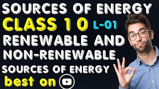 renewable and nonrenewable resources of energy  sources of energy class 10 [upl. by Jun464]