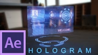 After Effects Tutorial Hologram [upl. by Itsa]