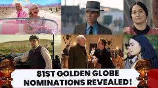 81st Golden Globe Nominations Revealed Barbie Leads Films Succession Dominates TV  Breaking News [upl. by Ahseenal691]