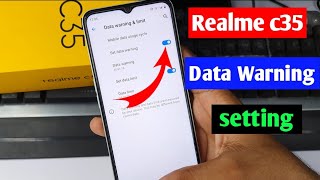 Realme c35 data usage warning setting  realme c35 me data limit kaise badhaen  Realme c35 [upl. by Odlamur51]