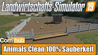 LS19 Modvorstellung  Animals Clean 100 Sauberkeit  Farming Simulator 19 Mods [upl. by Sarena]