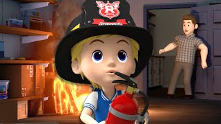 Child Firefighter Peter🧯│Learn about Safety Tips with POLI│Cartoons for Kids│Robocar POLI TV [upl. by Giacobo]