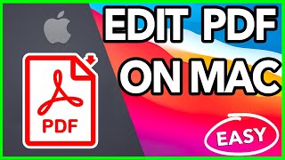 HOW TO EDIT PDF FILES ON MAC  NO EXTRA SOFTWARE  HOW TO EDIT PDF ON MAC MACBOOK AIR OR PRO [upl. by Cecil740]