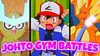 RANKING Ashs JOHTO Gym Battles from WORST to BEST  Pokémon Anime [upl. by Enialedam944]