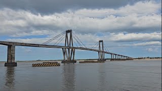 Puente General Belgrano Rio Paraná Une las provincias de Corrientes y Chaco Argentina 8ENE2024 [upl. by Randolf247]