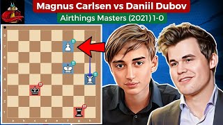 Magnus Carlsen vs Daniil Dubov • Airthings Masters 2021 [upl. by Siladnerb550]