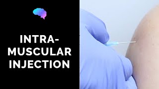 Intramuscular IM injection  OSCE Guide  UKMLA  CPSA [upl. by Hpeosj889]