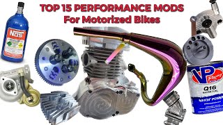 EVERY Modification and upgrade For A Motorized Bike motorizedbike 2stroke motorcycle moped [upl. by Aubin909]