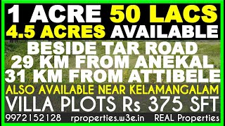 Roadside touch Farm Land for Sale near Bangalore  Roadside Farm Land near Bangalore for Sale [upl. by Kopple860]