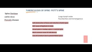 TB spine Potts spine Imp ortho topic [upl. by Glenn25]