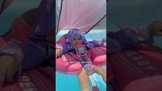 Como é levar um bebê de 6 meses para Piscina… 👶🏊‍♀️ maternidade bebe piscina familia [upl. by Burck]