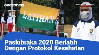 PASKIBRAKA 2020 BERLATIH DENGAN TERAPKAN PROTOKOL KESEHATAN [upl. by Melodee]