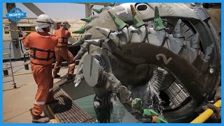 How to Dredge Sand in the Construction of the 82 Billion Canal Underwater Excavator In Action [upl. by Lalo212]