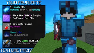 Using YOUR Favourite Hypixel Bedwars Texture Packs [upl. by Bentlee640]