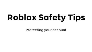 Roblox Safety Tip 1  Passwords [upl. by Anej]