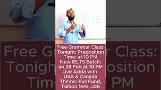 Preposition Class  English Grammar  IELTS Reading  grammar [upl. by Glassco755]