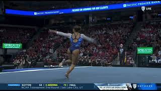 Margzetta Frazier Floor UCLA  Pac 12 Championships 2024 9900 [upl. by Retsevlys584]