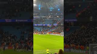 Remarkable scenes at the Etihad ucl championsleague feyenoord feyenoordrotterdam mancity [upl. by Airreis33]