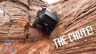 THE CHUTE Jeep Climbs Vertical Wall in Sand Hollow Utah [upl. by Cookie587]