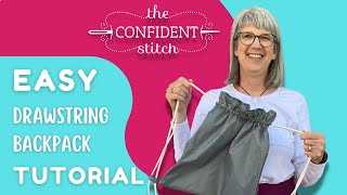 How to Make a Drawstring Backpack  shorts [upl. by Adieren379]