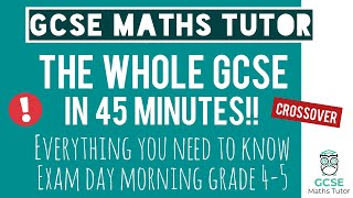 Everything You Need To Pass Your GCSE Maths Exam in 45 Minutes  Foundation  16th May 2024 [upl. by Dimo]