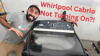 Fixing A Whirlpool Cabrio Washer That Is Not Turing On [upl. by Oedama311]