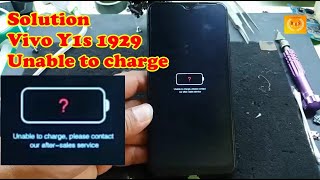 Vivo Y1s 1929 Unable to charge please contact our after sales service [upl. by Ulysses120]