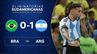 Argentina Vs Brazil 1— 0 High lights amp All Goals 11222023 ❤️‍🔥🥵💥 [upl. by Calbert468]