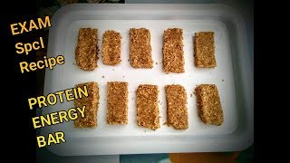 Spcl Exam Time Recipe for KIDSPROTEIN RICH ENERGY BARS which will refresh and keep them active [upl. by Preston]