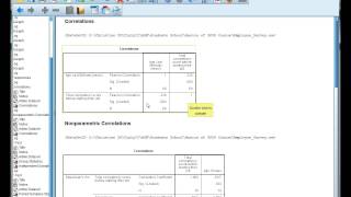 Interpret SPSS output for correlations Pearsons r [upl. by Tann]