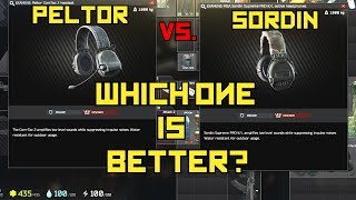 Peltor Comtacs VS New Sordin Headset Range Test Audio Directions Foot Steps  Escape From Tarkov [upl. by Adnihc949]