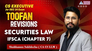 Revision of IFSCA Chapter 7  Capital Market and Securities Law New Syllabus  Shubhamm Sir [upl. by Cosmo]