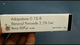 Benz Adp Gel  Adapalene amp Benzoyl Peroxide Gel  Benz Adp Gel Uses Side effects benefits dosage [upl. by Assirrak683]