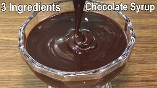 The Best Chocolate Syrup Recipe with 3 Ingredients  How to make Chocolate Syrup at Home [upl. by Golanka]