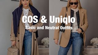 HAUL Cos amp Uniqlo  Basic Outfit Ideas [upl. by Fillian584]