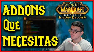 WOW CLASSIC SoD Los 15 ADDONS Que DEBES TENER en SEASON OF DISCOVERY  MUCHAMIEL [upl. by Canute]