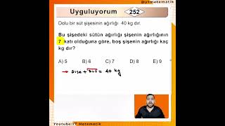 Sayı Problemleri Tip 1 Soru yksmatematik [upl. by Nylodnarb]