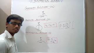 Different types of altitude geometric  absolute  geopotential altitudes [upl. by Roy]