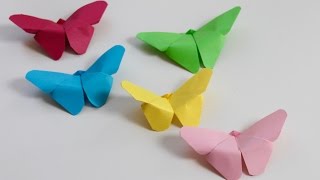 Easy craft How to make paper butterflies [upl. by Meibers238]