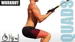 QUICK TRX  SUSPENSION TRAINING QUAD WORKOUT [upl. by Nilknarf]