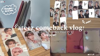 atiny vlog  unboxing ATEEZ GOLDEN HOUR PT2 To Diary and For versions ♡ [upl. by Akital]