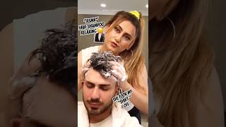 ASMR Head Massage Shampoo and Back Massage asmr relaxing asmrsounds hair [upl. by Lianna]