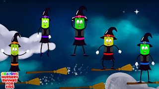 FIve Wicked Witches  Witches Song For Kids  Halloween Songs For Kids  Scary Nursery Rhymes [upl. by Moyna]