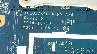 ACLU3 ACLU4 NMA361 REV 10 Bios Lenovo G5080 [upl. by Kyre]