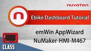 Quickly Buildup an Ebike Dashboard GUI on Nuvoton HMI Platform by SEGGER emWin AppWizard [upl. by Uhej]