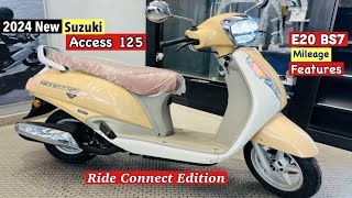 🔥2024 New Suzuki Access 125 E20 BS7 Full Details Review  New Update  Price Mileage Features [upl. by Llerrehc]